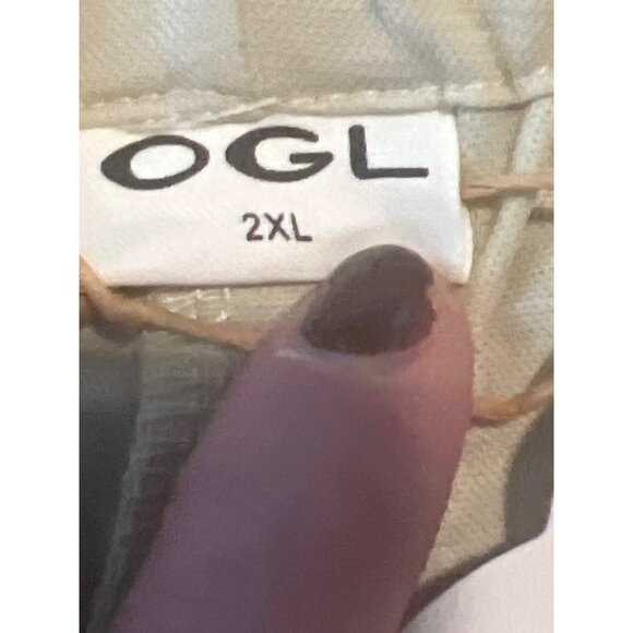 OGL  Wrinkle-resistant Cotton-linen Mid Rise Straight Leg Pant‎ NWT 2XL - Picture 6 of 12